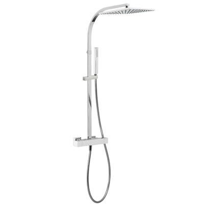 Sprchová souprava Tres Shower Technology s horní sprchou 300x300 mm, ruční sprcha, bílý chrom