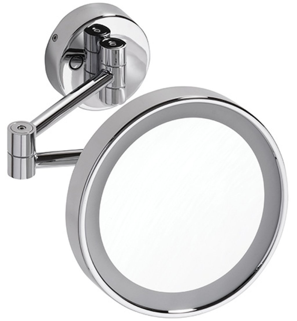 Kosmetické zrcátko s LED osvětlením, ø 200 mm