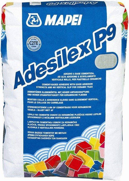 ADESILEX P9 Mapei Cementové flexibilní lepidlo na obklady a dlažby, 25kg, bílá
