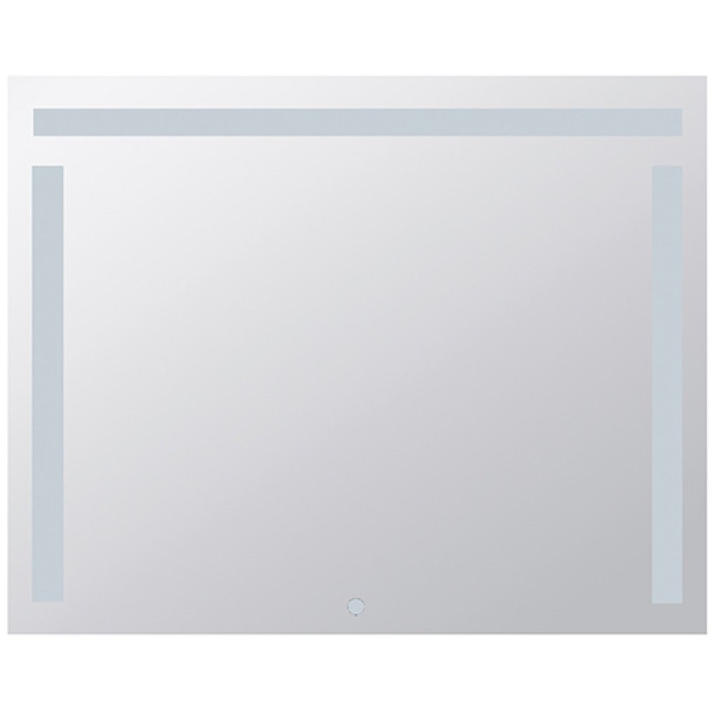 Zrcadlo s LED bočním a horním osvětlením 1000 × 800 mm, dotykový senzor