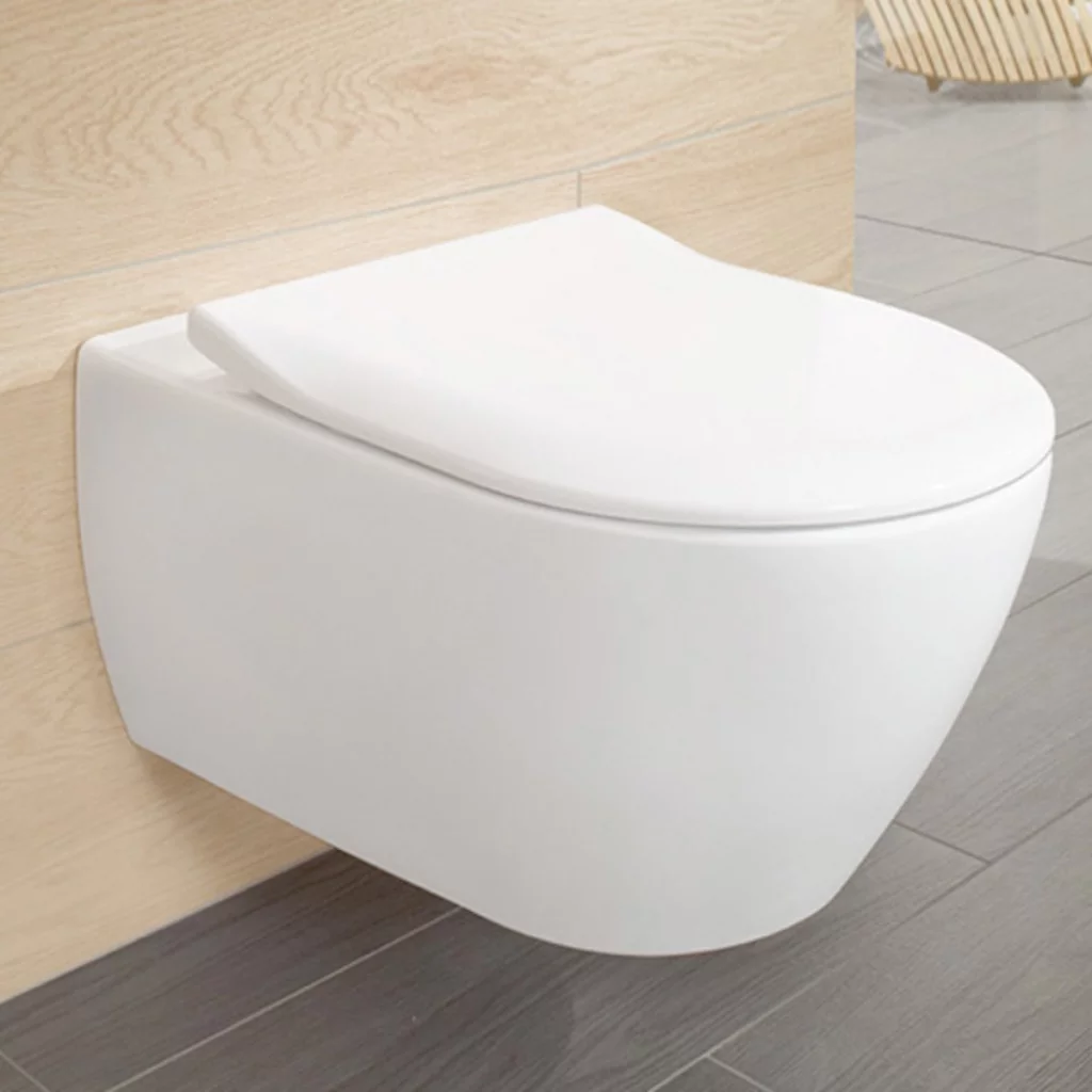 Závěsné WC 56x37 cm V&B SUBWAY 2.0 Combi-Pack DirectFlush, WC sedátko SlimSeat SoftClose, bílá Alpin