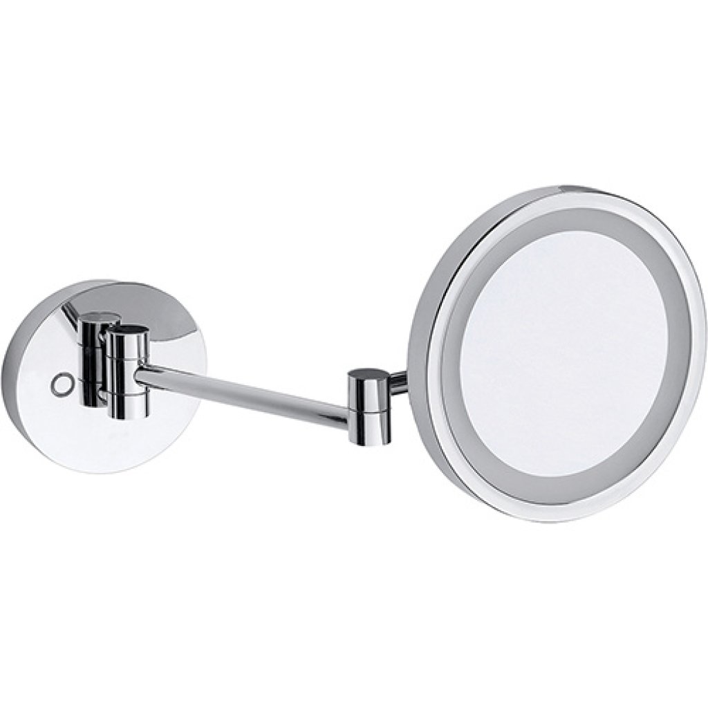 Kosmetické zrcátko s LED osvětlením, ø 200 mm, 7x