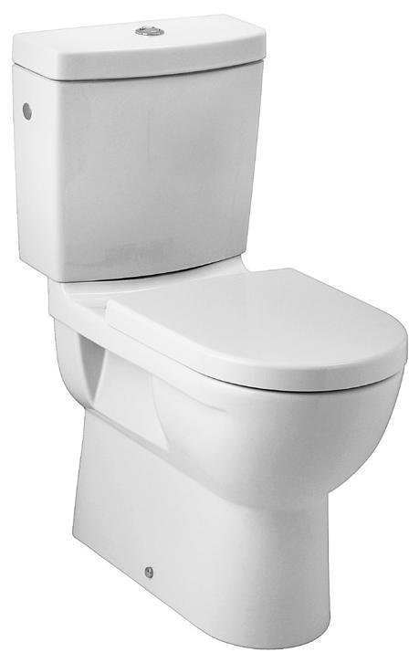 Toaleta kombi stojící Jika MIO zvýšená 50 cm, bez nádržky, hl.splach., VARIO odpad, bílá JikaPerla