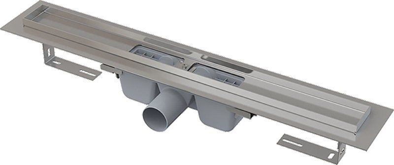 Podlahový žlab nerez 900 mm APZ1-850 Alca, s okrajem