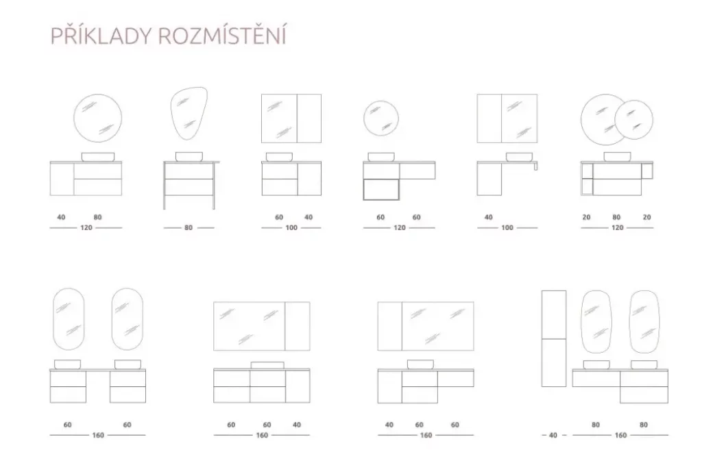 Skříňka pod umyvadlo/desku 60 cm Lotosan SCARLET, smaragd mat