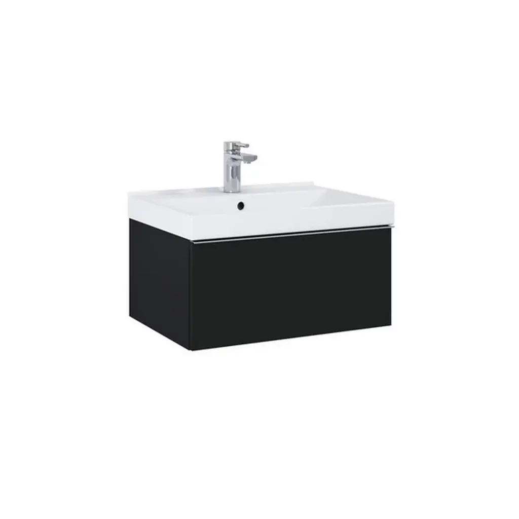 Skříňka pod umyvadlo/desku 60 cm Lotosan SCARLET, černá mat