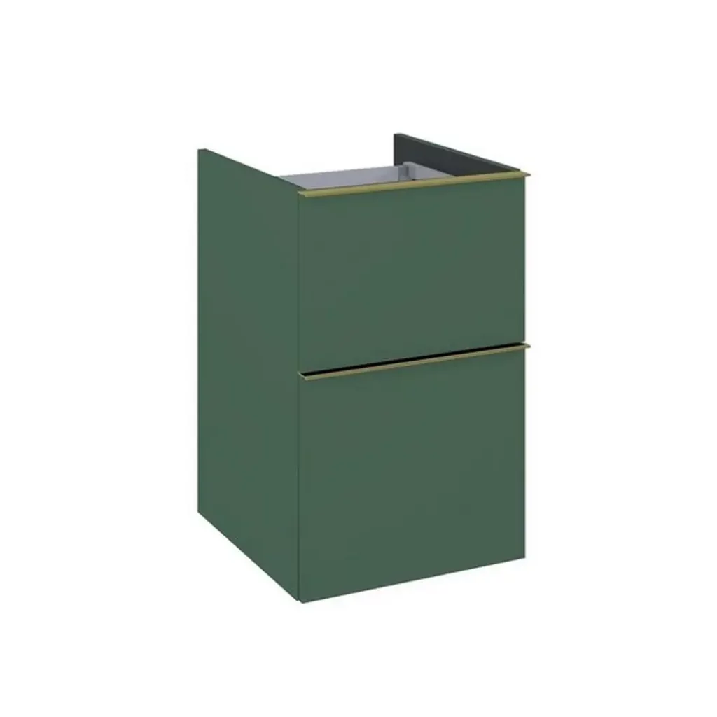 Boční skříňka 40 cm Lotosan SCARLET, 2 zásuvky, smaradg mat