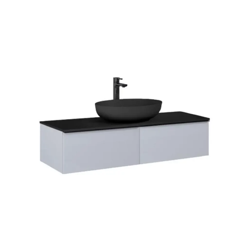 Skříňka pod desku Lotosan 120 cm SCARLET, světle šedá mat