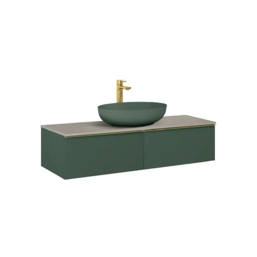 Skříňka pod desku Lotosan 120 cm SCARLET, smaragd mat