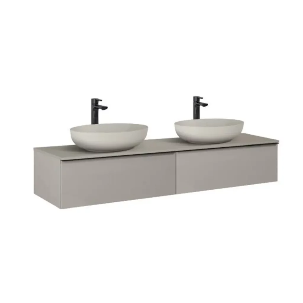 Skříňka pod desku Lotosan 160 cm SCARLET Slim, 2x zásuvka SoftClose, Duna mat