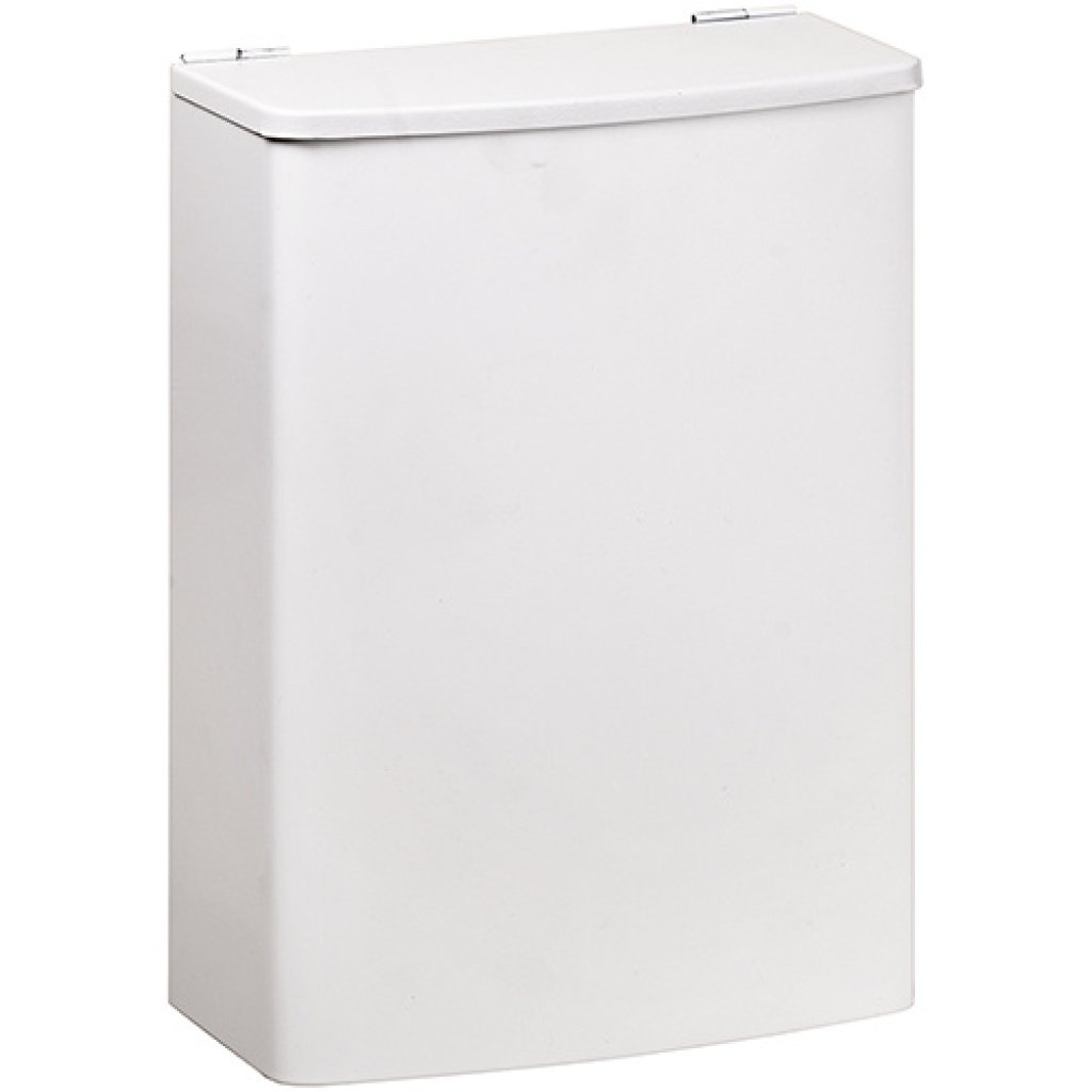 Odpadkový koš, 5 l, nerez, bílý