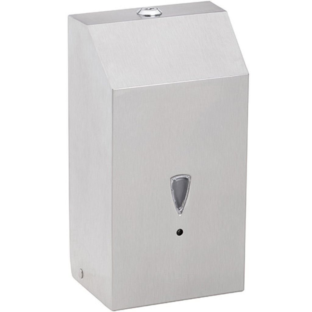 Automatický dávkovač tekutého mýdla/dezinfekčního gelu, 1100 ml, nerez, mat