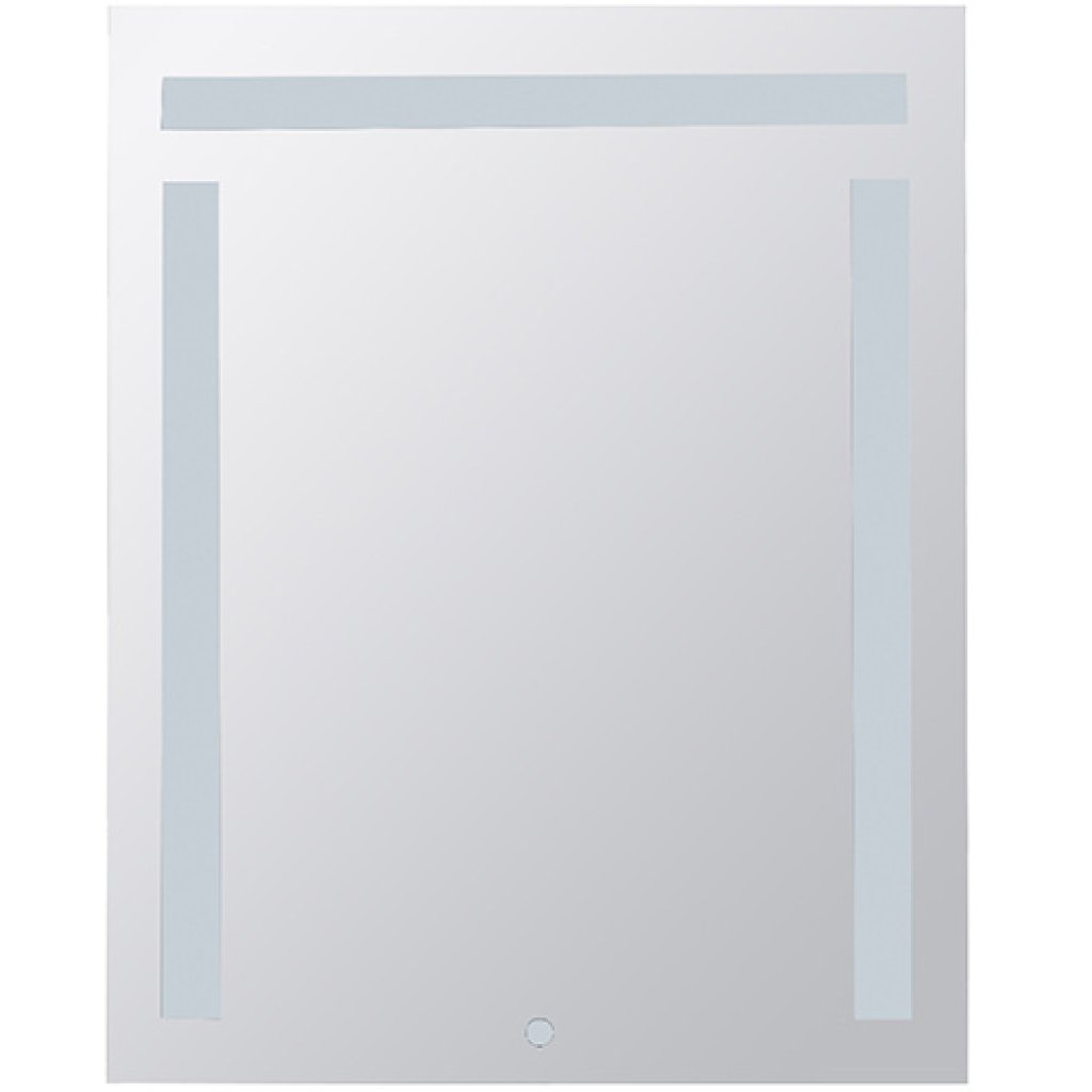 Zrcadlo s LED osvětlením bočním a horním, 600 x 800 mm, dotykový senzor