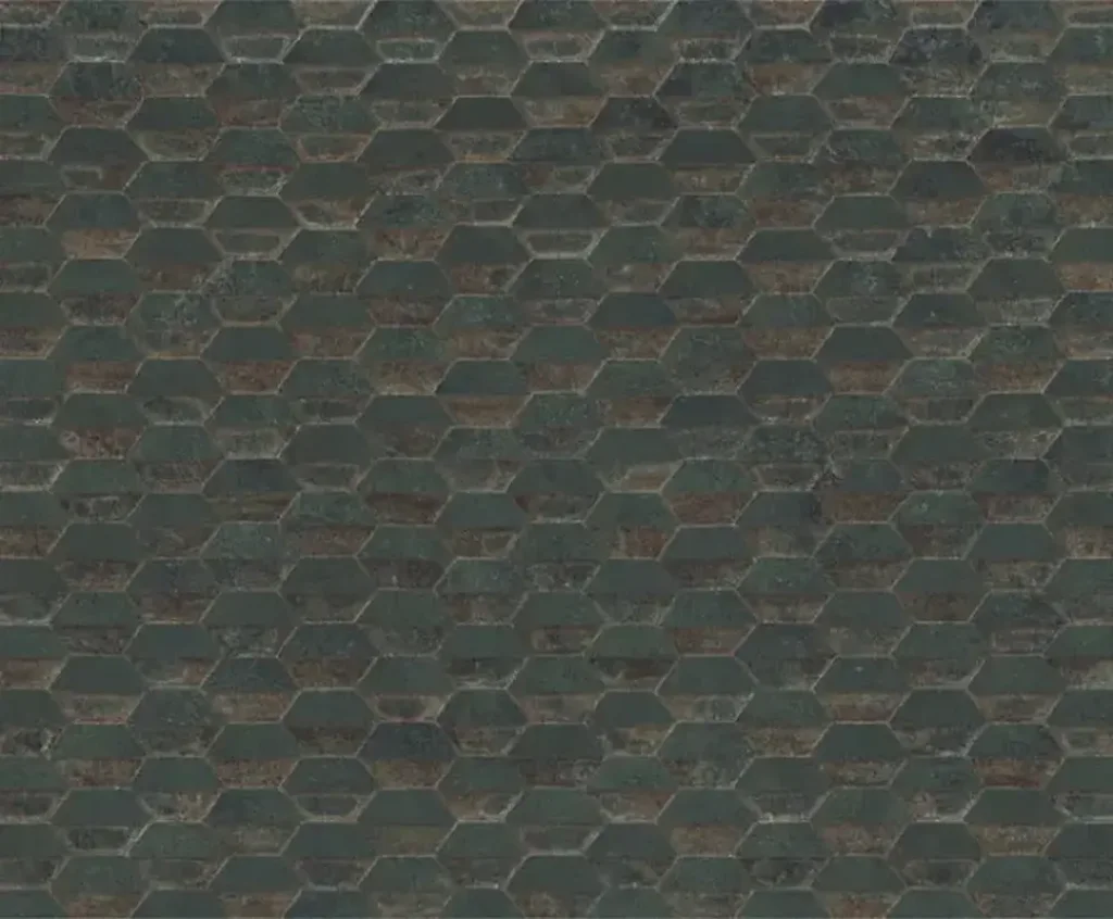 Aparici STEEL Green Stamping Natural 50x100 cm