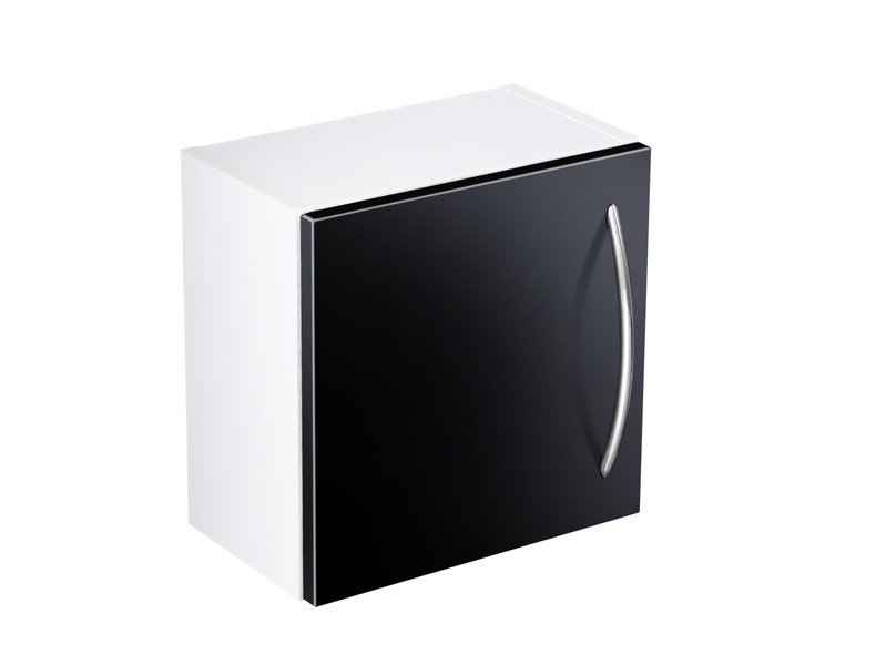 Nástěnná koupelnová skříňka 30x30x16 cm Gustavsberg LOGIC, černá lesk