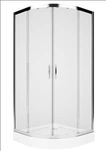 Sprchový čtvrtkruhová kout 90 cm Kolo REKORD, posuvné dveře