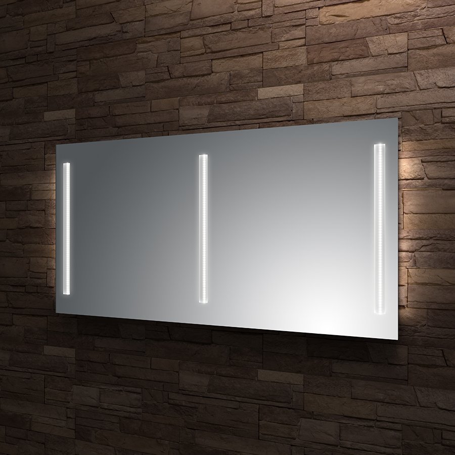 Zrcadlo 130x70 cm Santech Allianz STRIPE LED osvětlení, bez vypínače, boční osvětlení