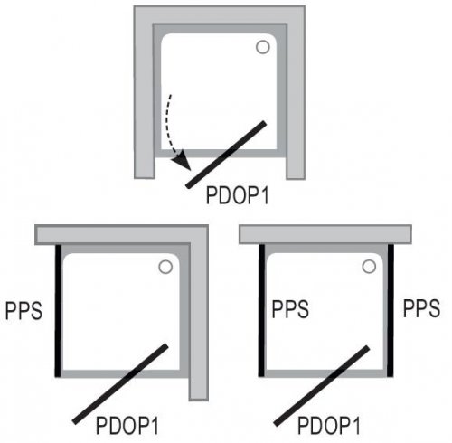 Sprchové dveře PDOP1-80 PIVOT Ravak Transparent otočné pivotové, lesk preview