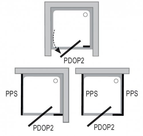 Sprchové dveře PDOP2-100 PIVOT Ravak Transparent otočné pivotové, lesk preview