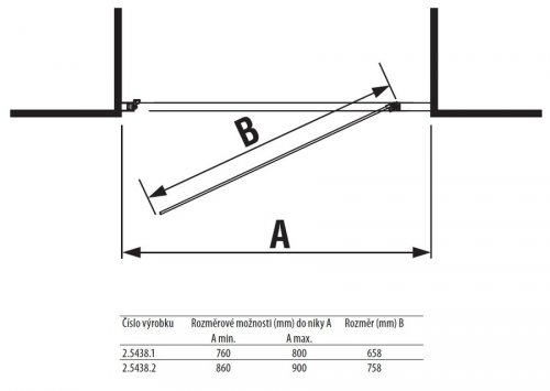 Sprchové dveře jednokřídlé 80 cm Jika LYRA Plus Transparent, bílý profil, L/P preview