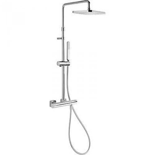 Termostatický sprchový set TRES LOFT kompletní. Hlavová sprcha 220x220 mm, ruční sprcha, chrom preview