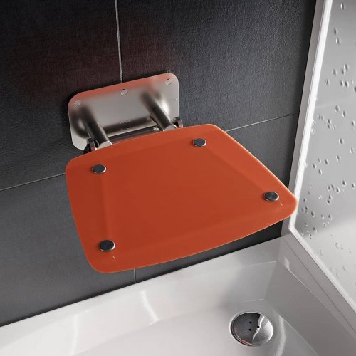 Sprchové sedátko Ravak OVO B II Orange, nerez/oranžová preview