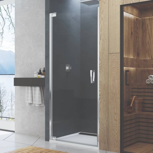 Sprchové dveře 90x200 cm SanSwiss CADURA, levé, pro rohový vstup, bezpečnostní sklo čiré, aluchrom preview