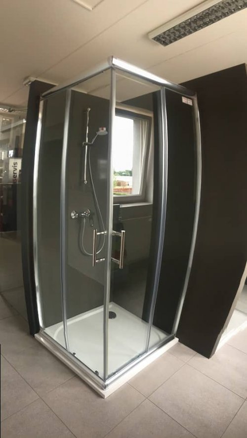 Sprchový kout 90x90x195 cm Riho HAMAR, čtverec, čiré sklo, profil Brillant preview
