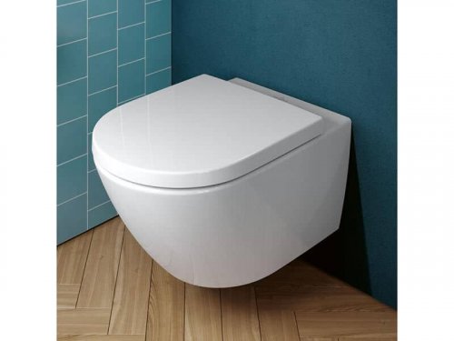 Závěsné WC V&B SUBWAY 3.0 CombiPack, vodorovný odpad, WC sedátko SoftClose, bílá Alpin preview