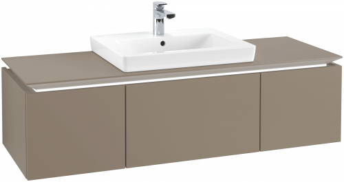 Skříňka pod umyvadlo 140x50x38 cm V&B LEGATO, 3x výsuv, osvětlení, Truffle Grey preview