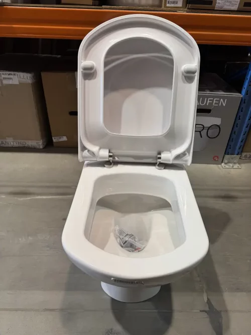 WC stojící 37x56 cm se sedátkem V&B SENTIQUE, SoftClose, QuickRelease, hluboké splachování, bílá - 2. jakost preview