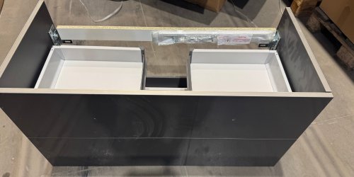 Umyvadlová skříňka 980x514x452 mm V&B AVENTO, 2 zásuvky, Crystal Grey, 2.jakost preview