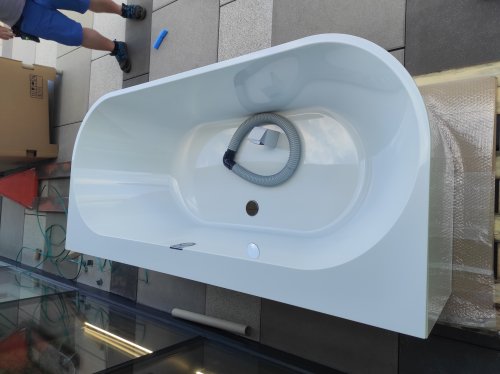 Vana ke stěně Villeroy & Boch OBERON 2.0, Quaryl, bílá, 180x80 cm preview