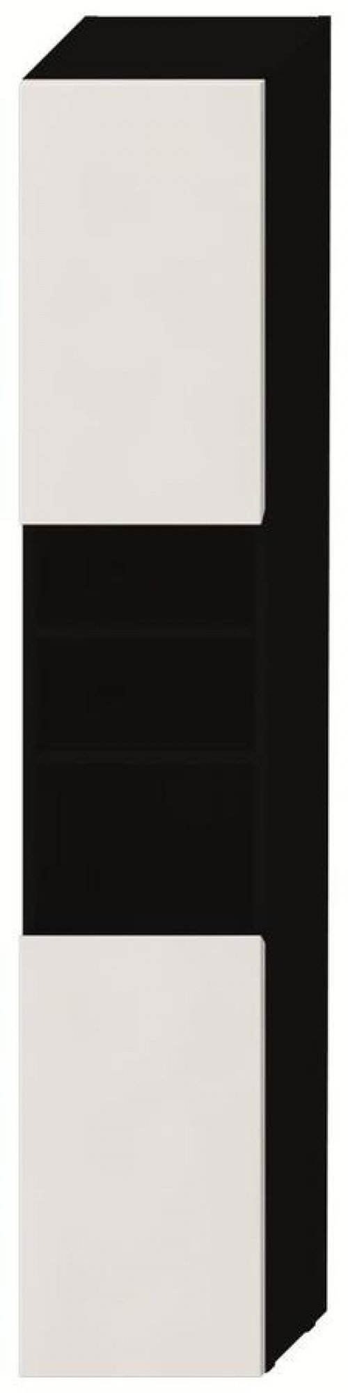 Vysoká skříňka 170 x 32 cm Jika LYRA levé dveře, tmavý dub/bílý lak preview