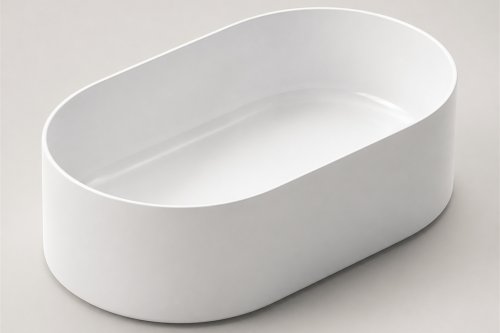 Umyvadlo na desku Galassia 55x36 cm CORE, bílá lesk preview