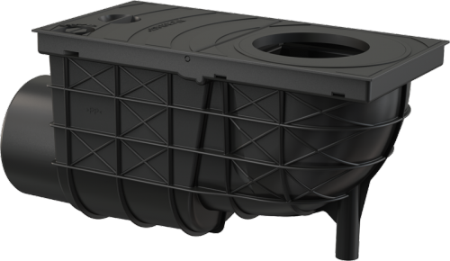 Univerzální lapač střešních splavenin AlcaPlast AGV3 300 × 155/110 boční černý preview
