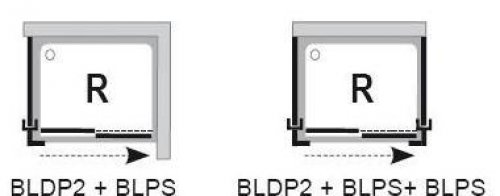 Pevná sprchová stěna BLPS-80 Grape Ravak BLIX, bílá preview