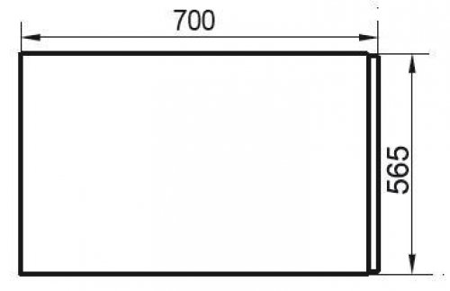 Boční vanový A panel U 70 cm Ravak, bílá preview