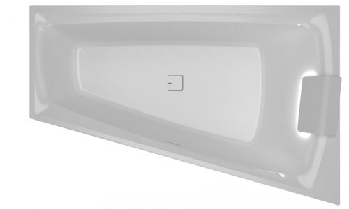 Vana asymetrická Riho STILL SMART LED L 170x110, bílá preview