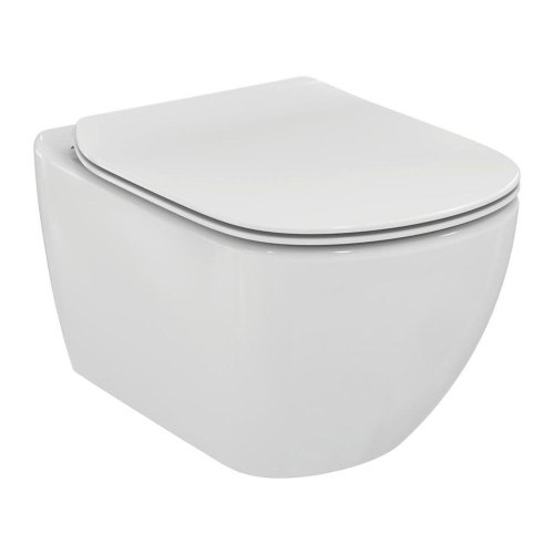 Závěsné WC 36x53 cm Ideal Standard TESI Rimless, SoftClose sedátko, vodorovný odpad, bílá preview