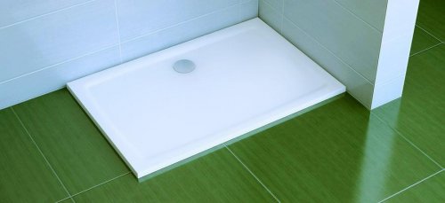 Sprchová vanička litá GIGANT PRO 100 x 80 Flat Ravak, bílá preview