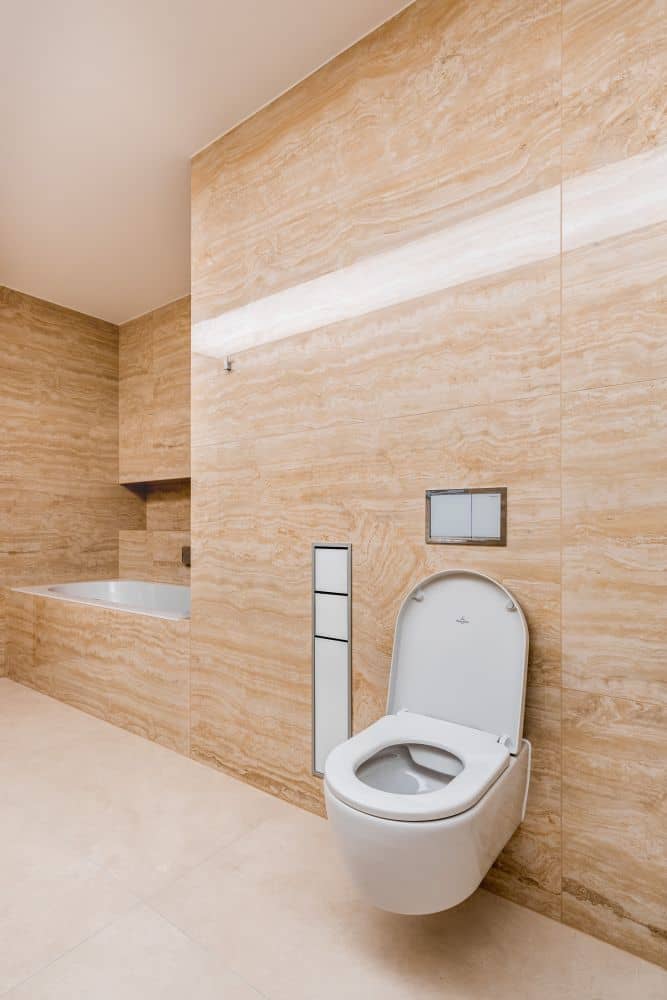 Návrh moderní koupelny v přírodním vzhledu – velké formáty, značková sanita i designové detaily 21